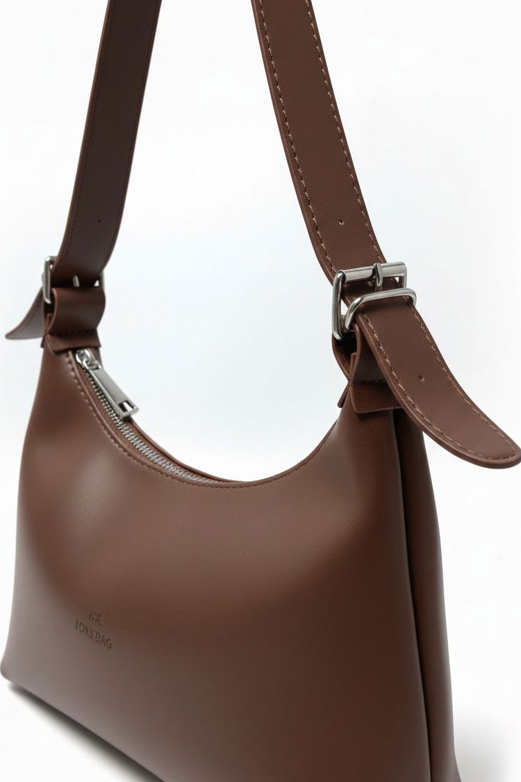 Kadın Kahve Suni Deri Kol Çantası - 28170-KAHVE - TOFİSA