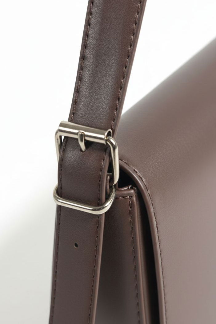 Kadın Kahve Suni Deri Omuz Çantası - 28171-KAHVE - 2