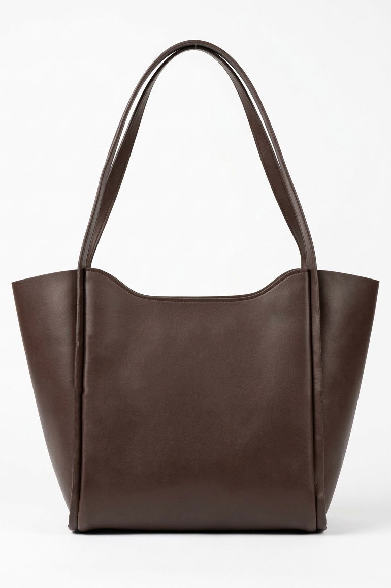 Kadın Kahve Suni Deri Omuz Çantası - 28259-KAHVE - 1