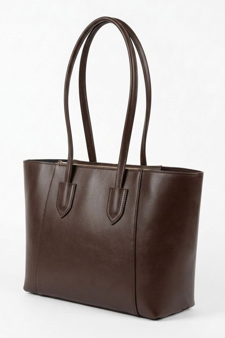 Kadın Kahve Suni Deri Omuz Çantası - 28308-KAHVE - 1