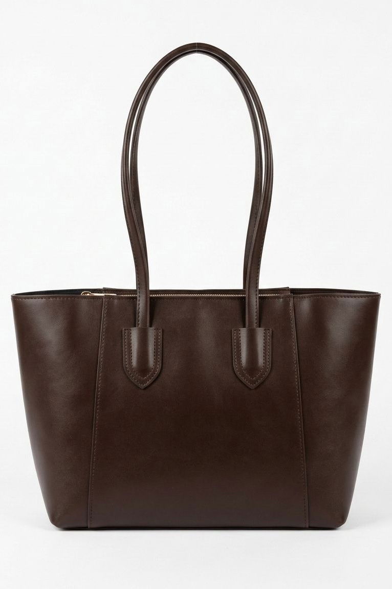 Kadın Kahve Suni Deri Omuz Çantası - 28308-KAHVE - 2