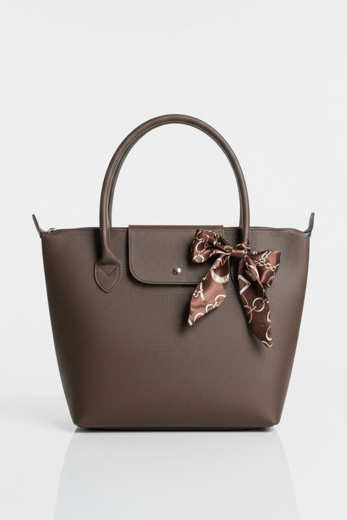 Kadın Kahve Sunii Deri Flarlı Kol Çanta - 28184-KAHVE - 1