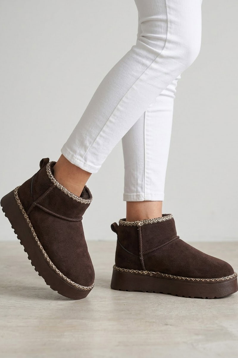 Kadın Kahve UGG Süet Bot - 29162-KAHVE - 1