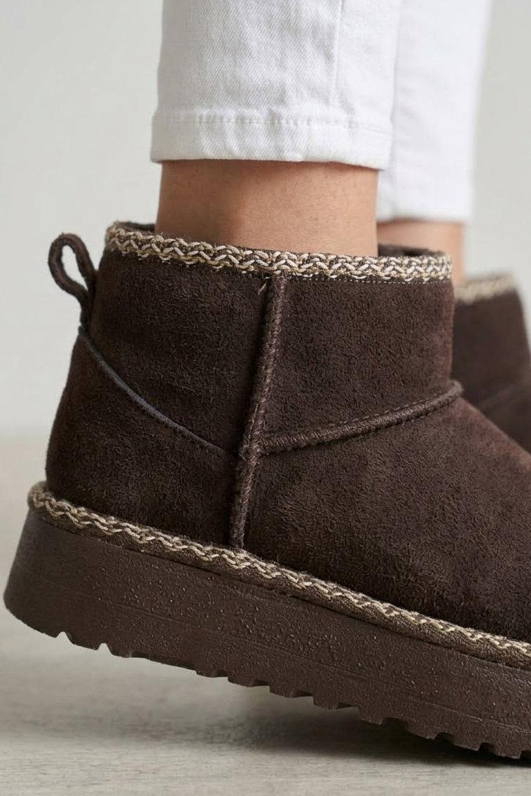 Kadın Kahve UGG Süet Bot - 29162-KAHVE - 2