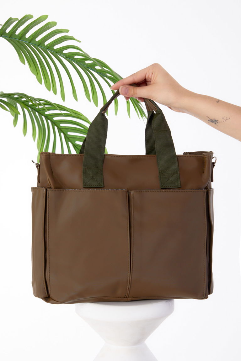 Kadın Koyu Haki Çanta - 25557 - TOFİSA