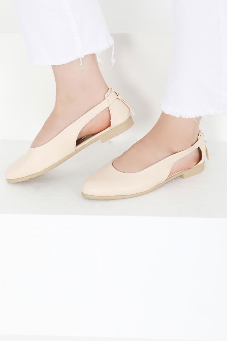 Kadın Krem Arkası Fiyonk Babet - 27415 - TOFİSA