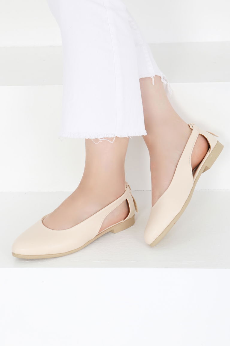 Kadın Krem Arkası Fiyonk Babet - 27415 - TOFİSA