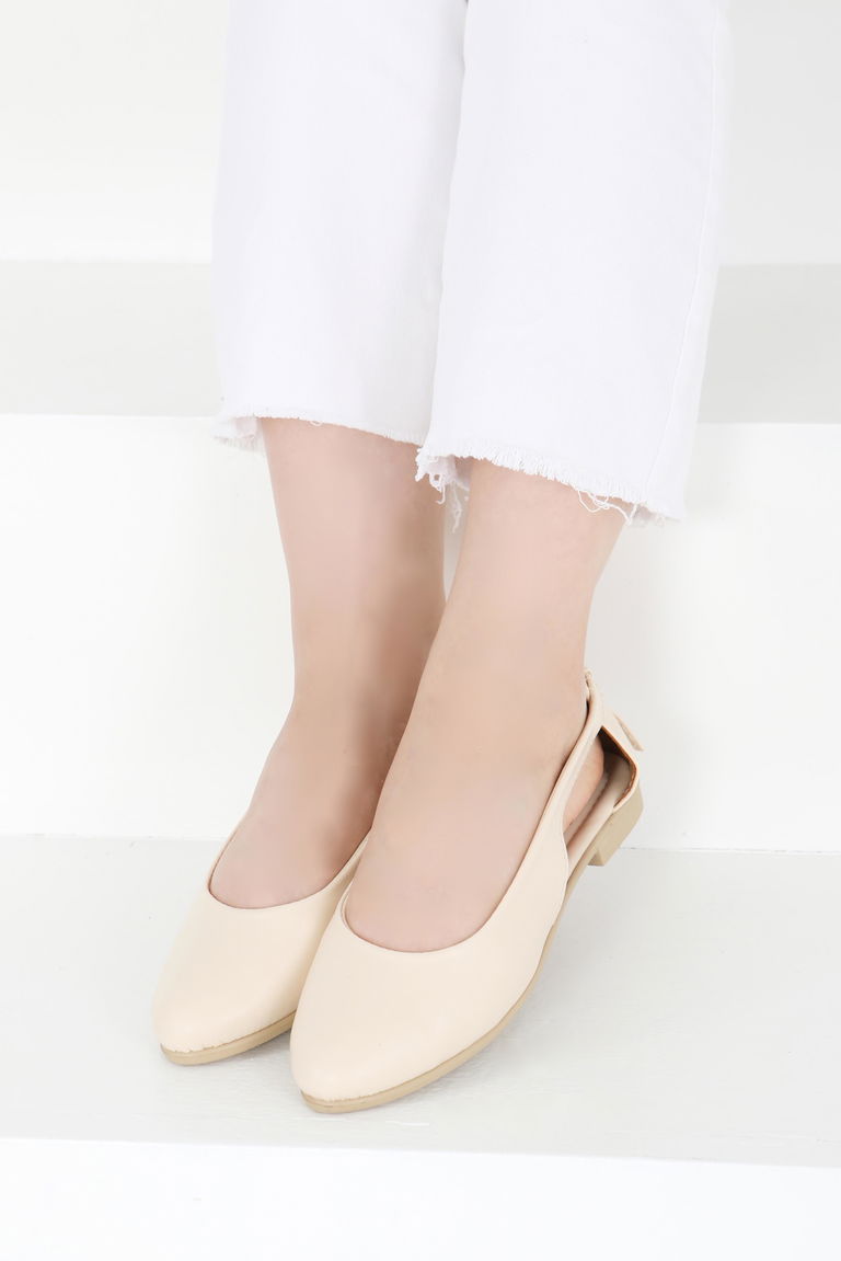 Kadın Krem Arkası Fiyonk Babet - 27415 - TOFİSA