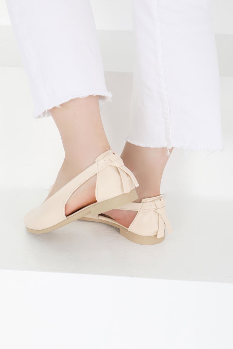 Kadın Krem Arkası Fiyonk Babet - 27415 - TOFİSA