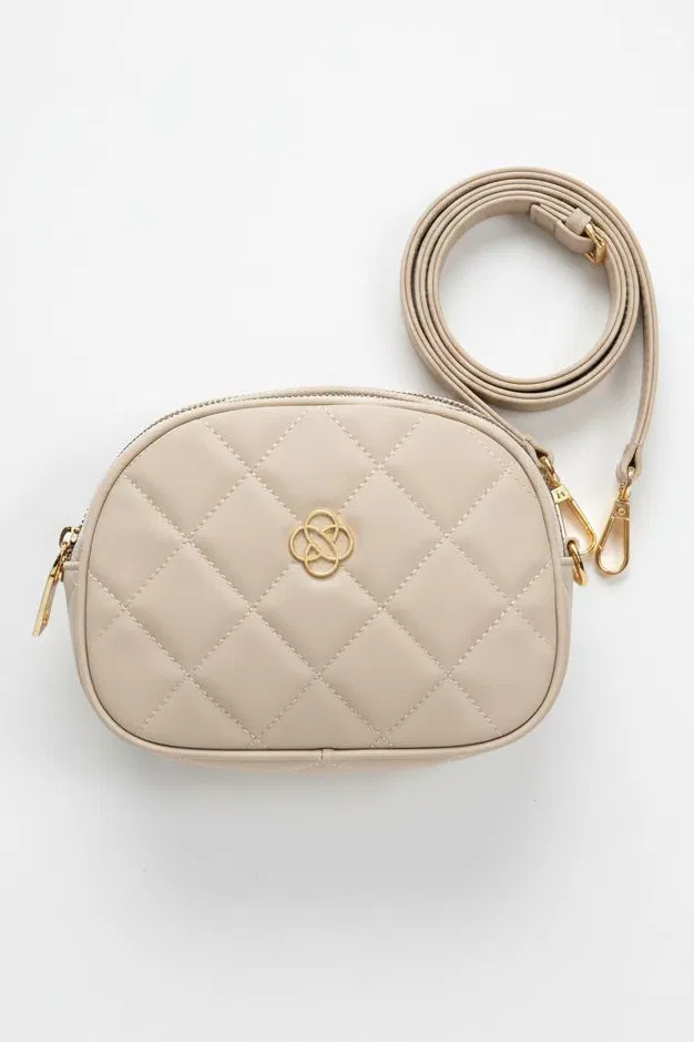 Kadın Krem Armalı Suni Deri Omuz Çantası - 28141-KREM - TOFİSA