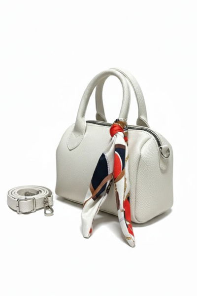 Kadın Krem Flarlı Mini El Çantası - 28225-KREM 