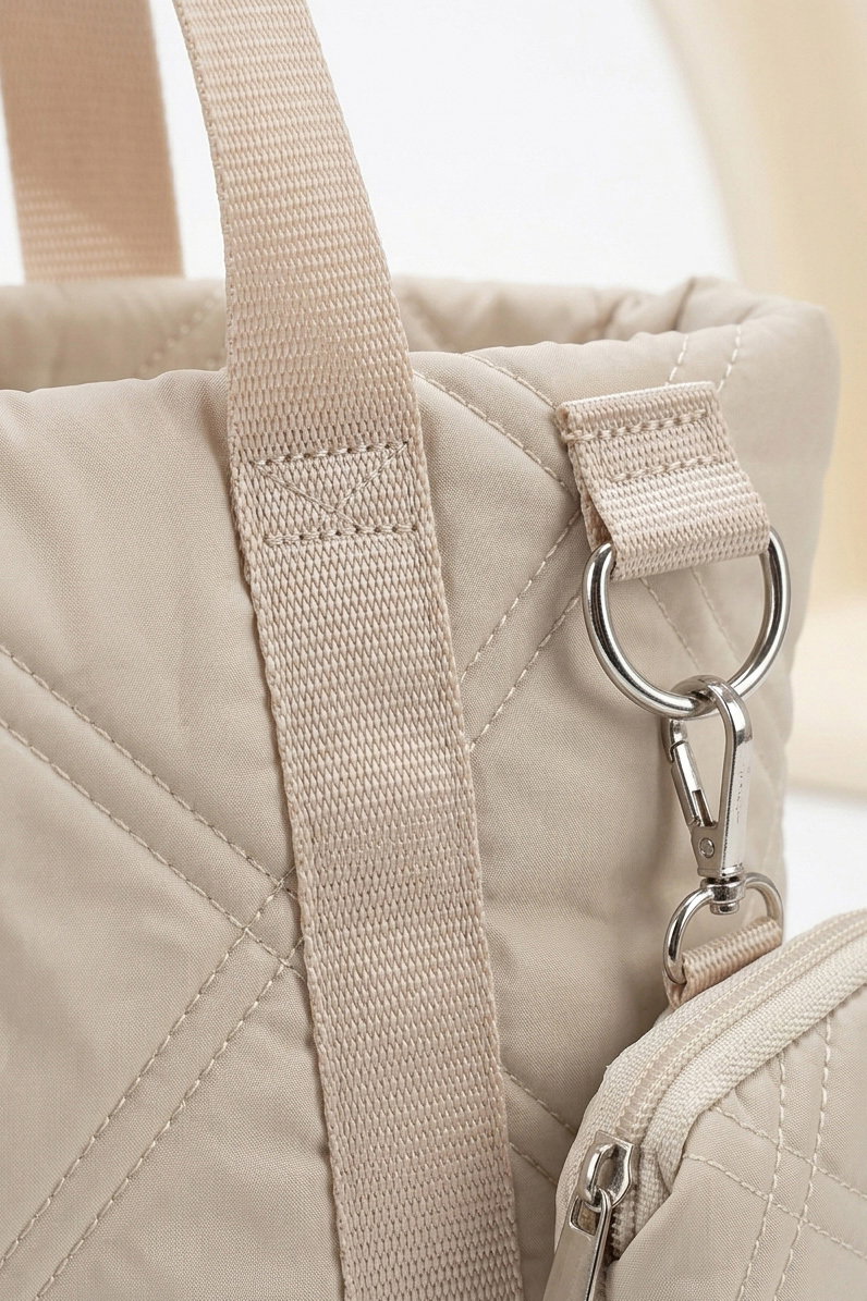 Kadın Krem Mini Cüzdan Detaylı Kol Çanta - 28375-KREM - 2