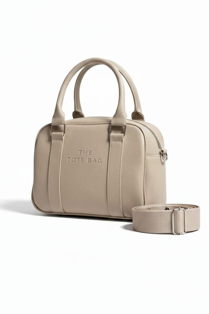 Kadın Krem Omuz Suni Deri Çanta - 28226-KREM - TOFİSA