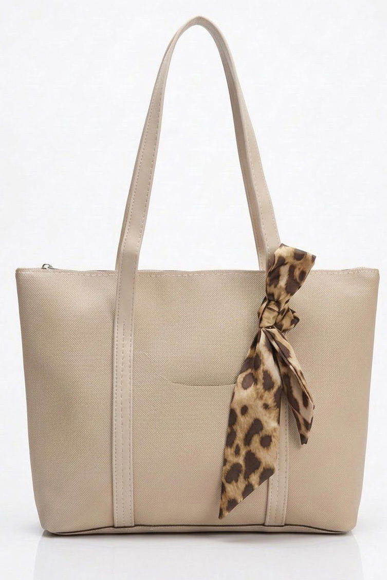 Kadın Krem Önde Cep Detaylı Flarlı Kol Çantası - 28320-KREM - 2