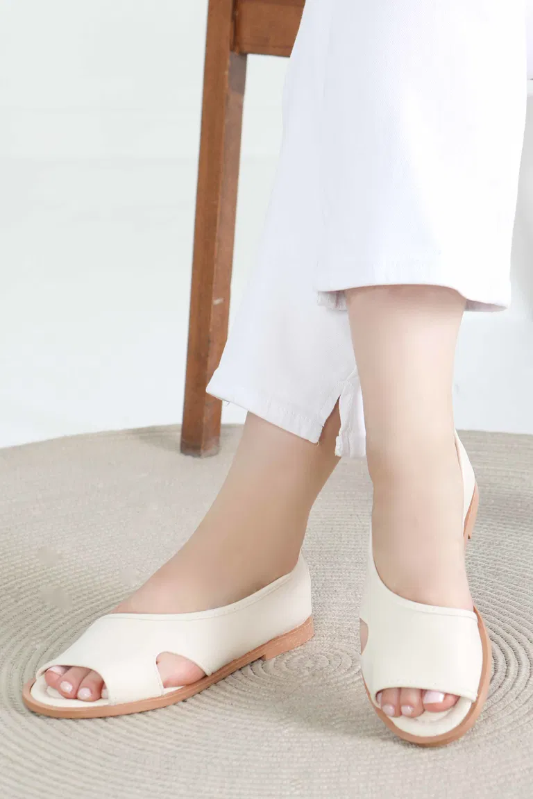 Kadın Krem Sandelet - 27420 - TOFİSA