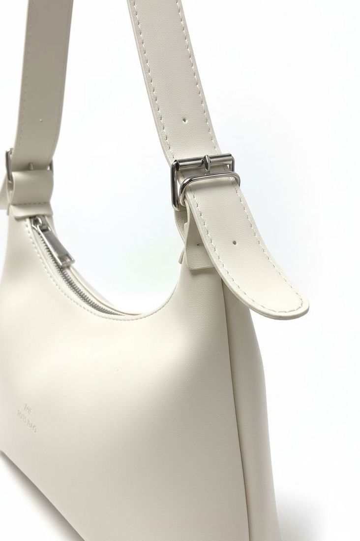 Kadın Krem Suni Deri Kol Çantası - 28170-KREM - TOFİSA