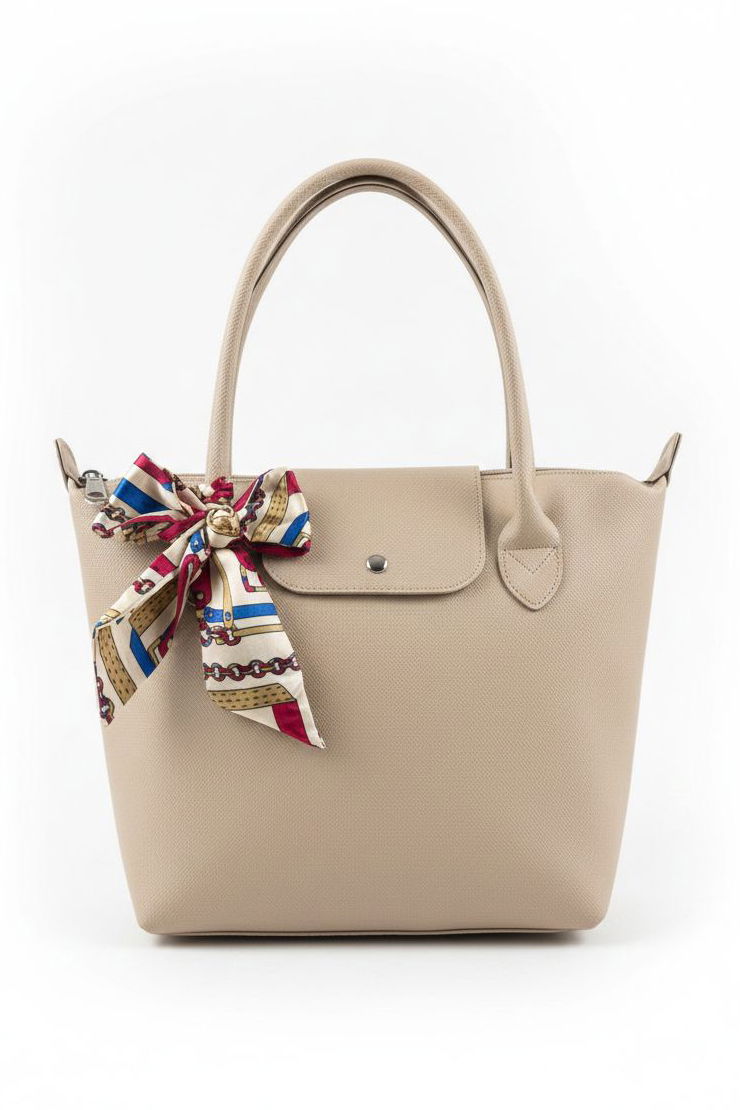 Kadın Krem Sunii Deri Flarlı Kol Çanta - 28184-KREM - 2