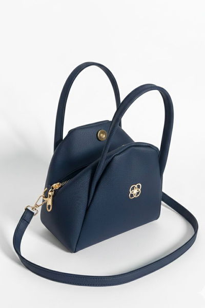 Kadın Lacivert Armalı Suni Deri Çanta - 28143-LACIVERT 