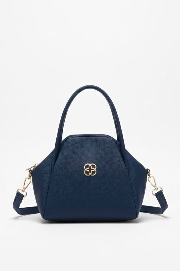 Kadın Lacivert Armalı Suni Deri Çanta - 28143-LACIVERT - 2