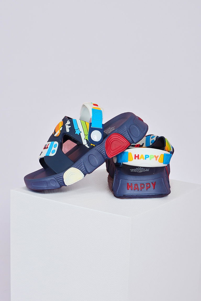 Kadın Lacivert Çocuk Sandalet Terlik - 27562 - TOFİSA