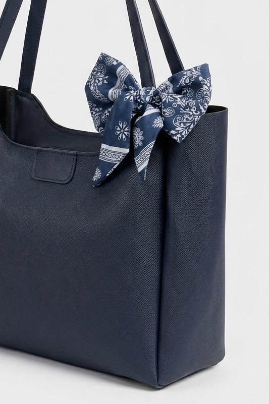 Kadın Lacivert Flarlı Kol Çanta - 28134-LACIVERT - 2