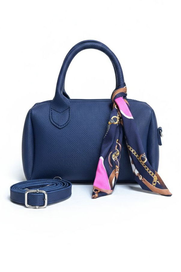 Kadın Lacivert Flarlı Mini El Çantası - 28225-LACIVERT - 2