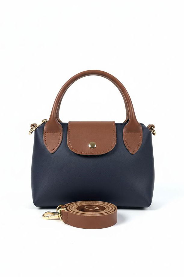 Kadın Lacivert Mini El Çantası - 28137-LACIVERT - TOFİSA