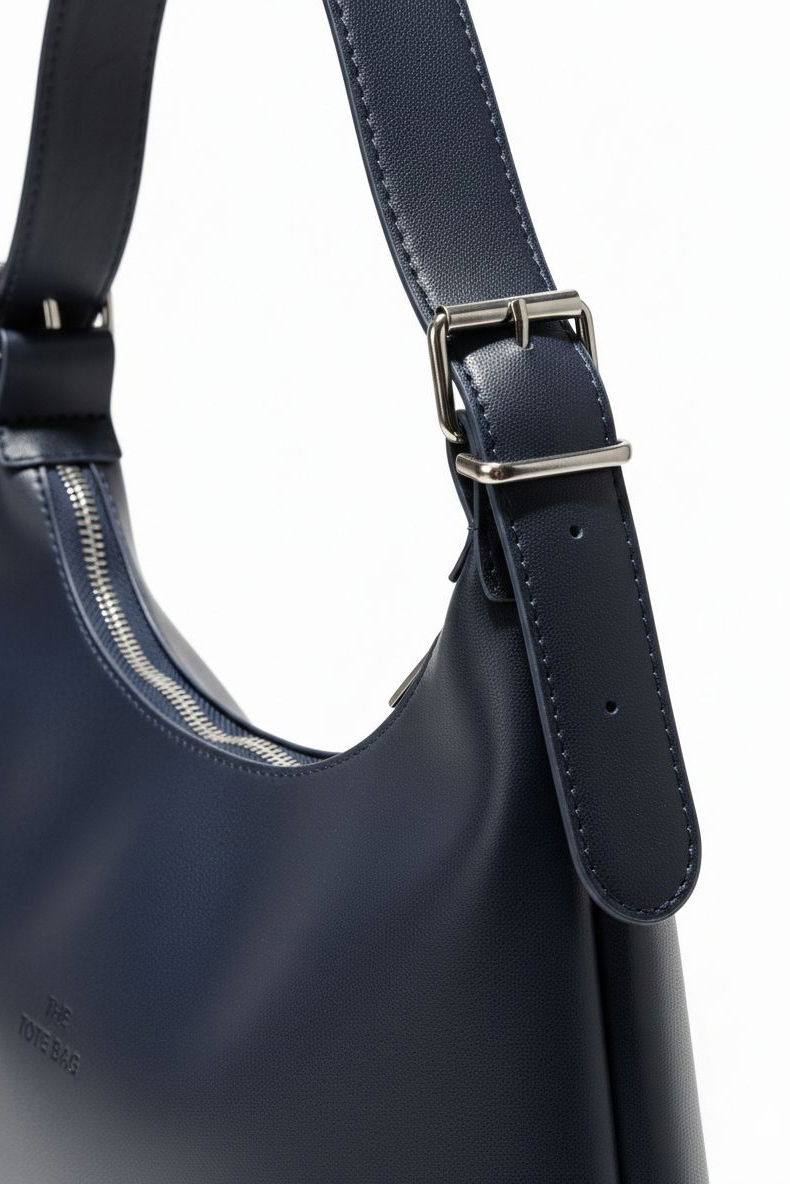 Kadın Lacivert Suni Deri Kol Çantası - 28170-LACIVERT - 2