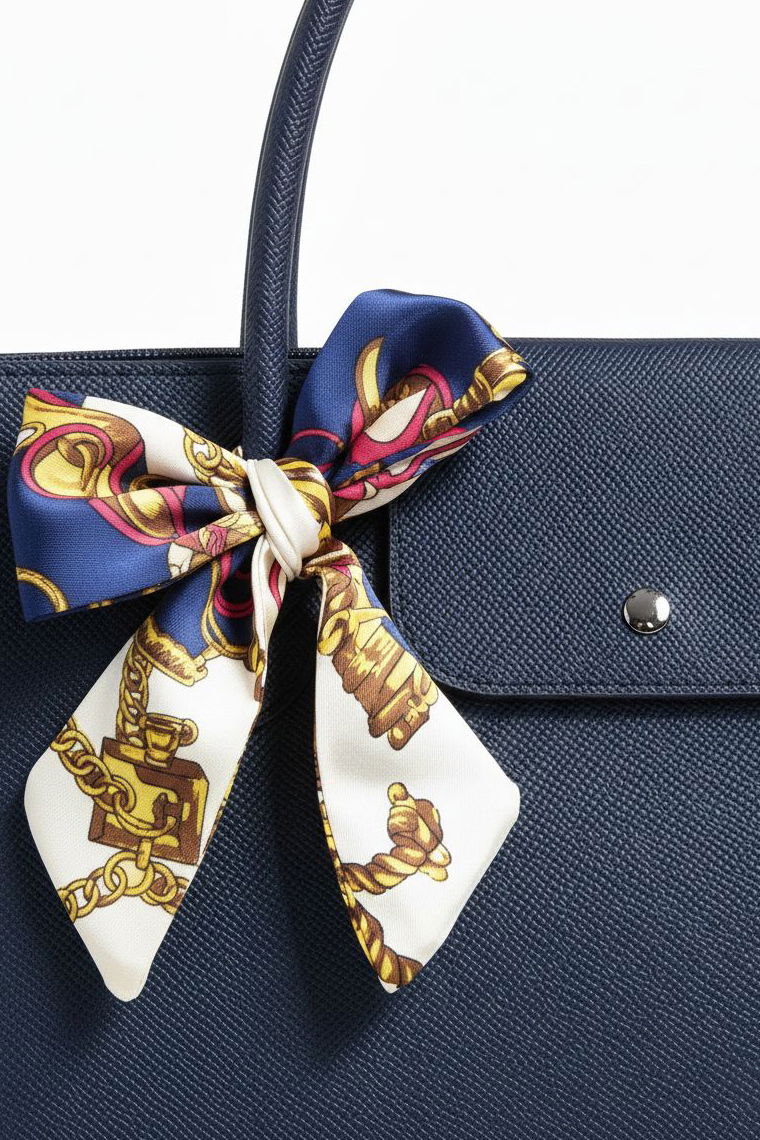 Kadın Lacivert Sunii Deri Flarlı Kol Çanta - 28184-LACIVERT - 2