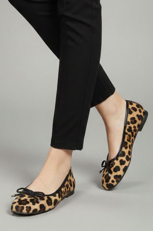 Kadın Leopar Leopar Detaylı Fiyonklu Babet - 28235-LEOPAR - 3