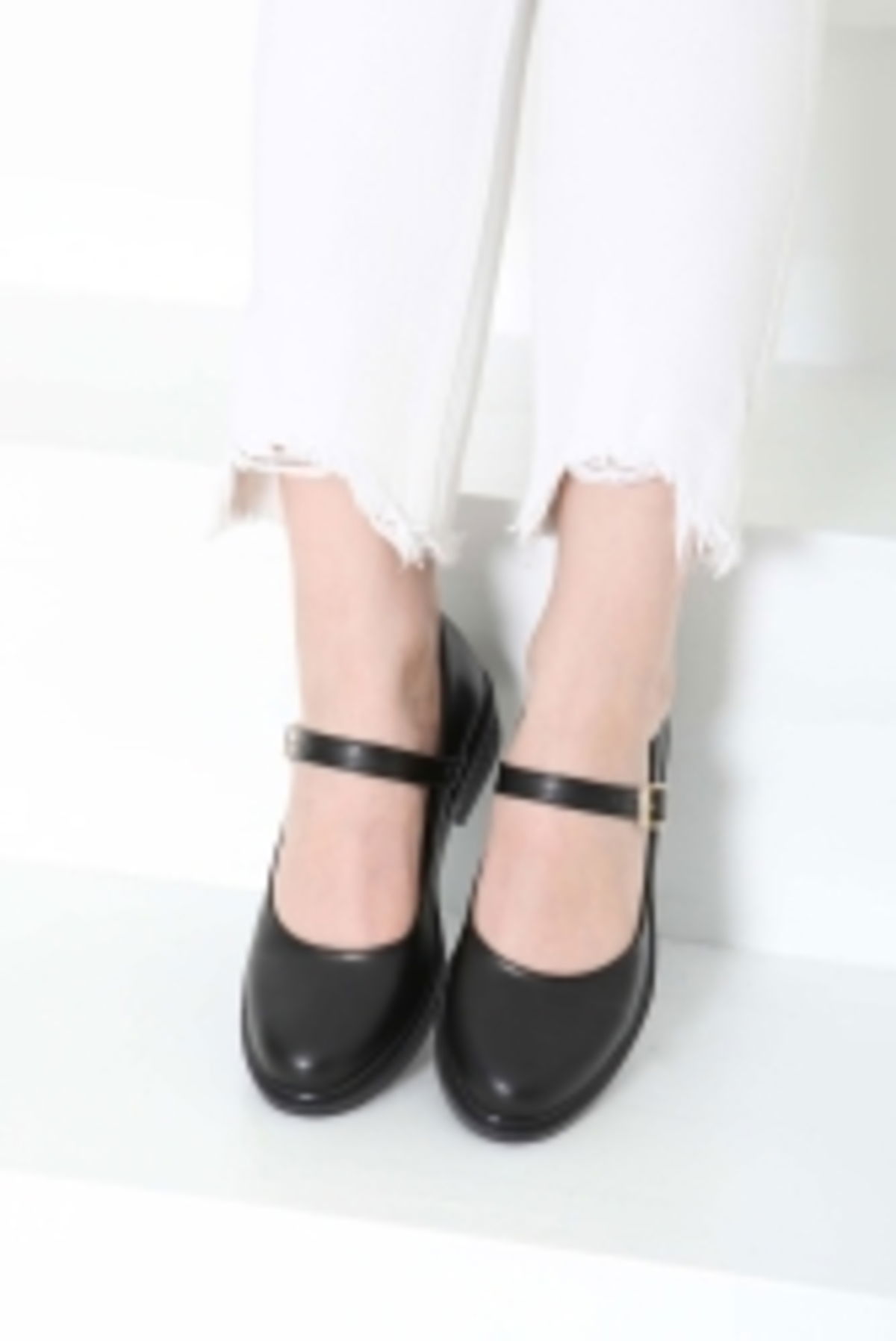 Kadın Mad Siyah Jane Kemer Detaylı Loafer Ayakkabı - 27145 - 3
