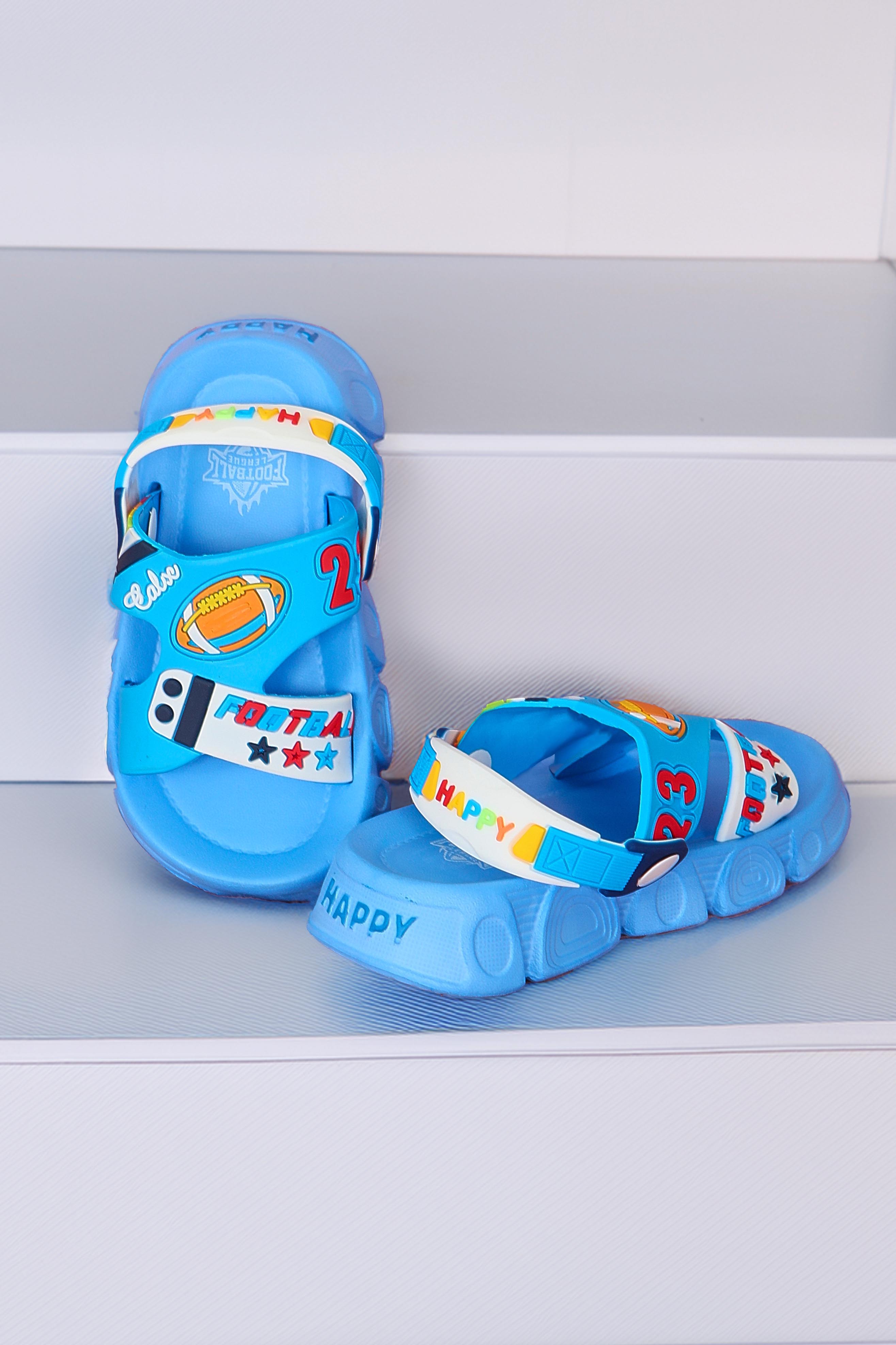 Kadın Mavi Çocuk Sandalet Terlik - 27562 - 1
