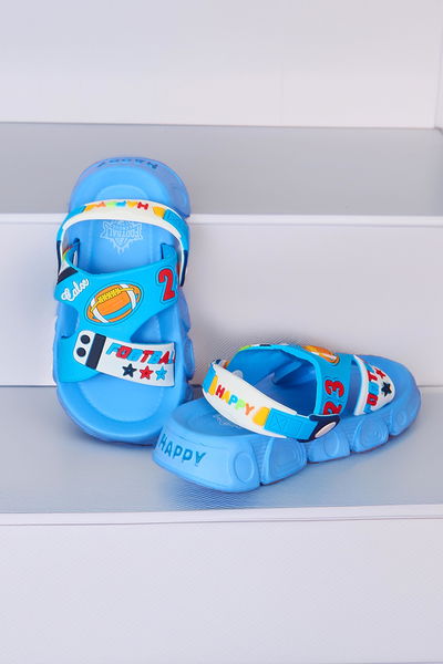 Kadın Mavi Çocuk Sandalet Terlik - 27562 