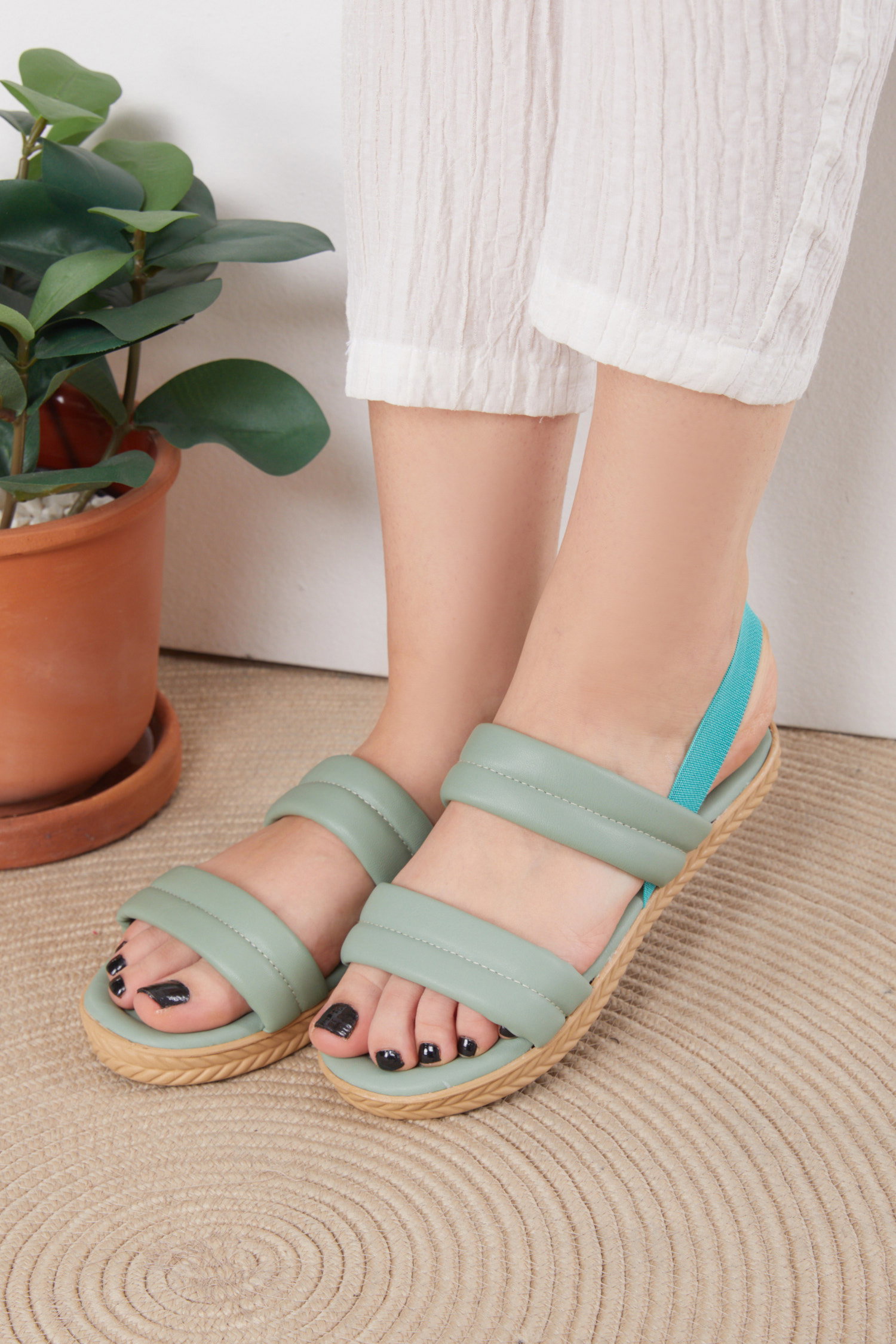 Kadın Mint Sandalet - 25545 - 2