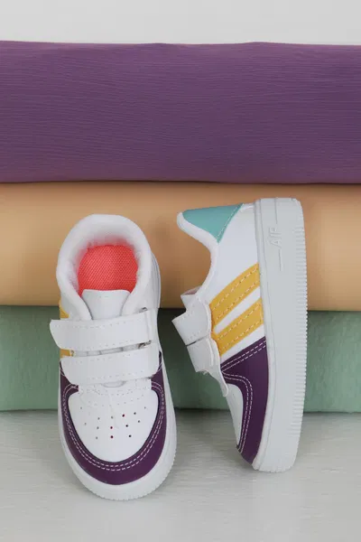 Kadın Mor Mint Renkli Bebek Ayakkabı - 27483 