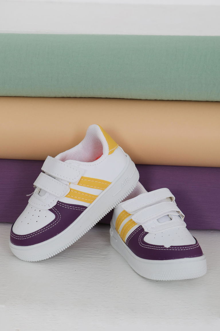 Kadın Mor Sari Renkli Bebek Ayakkabı - 27483 - TOFİSA