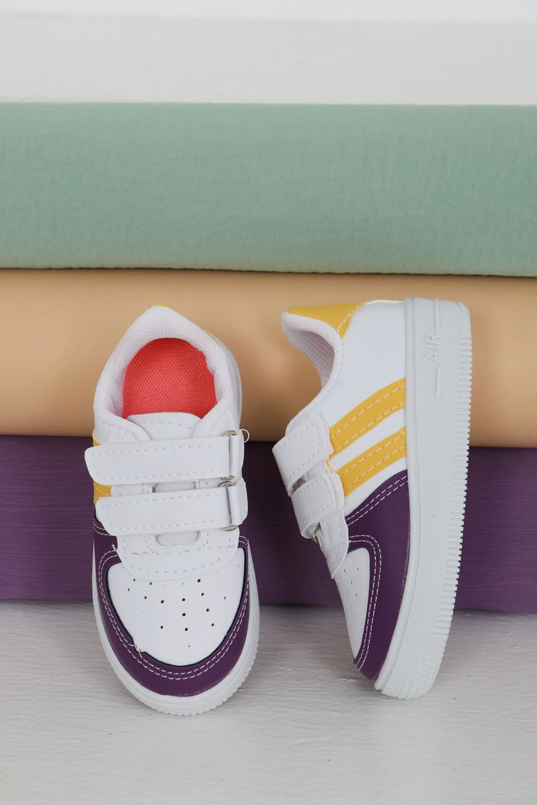 Kadın Mor Sari Renkli Bebek Ayakkabı - 27483 - TOFİSA