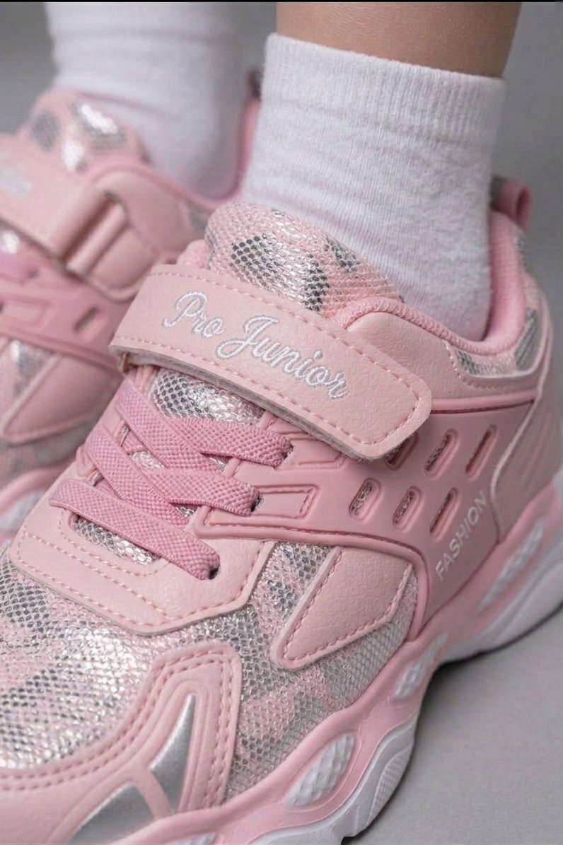 Kadın Pembe Cırtlı Erkek Çocuk Spor Ayakkabı - 28588-PEMBE - 2