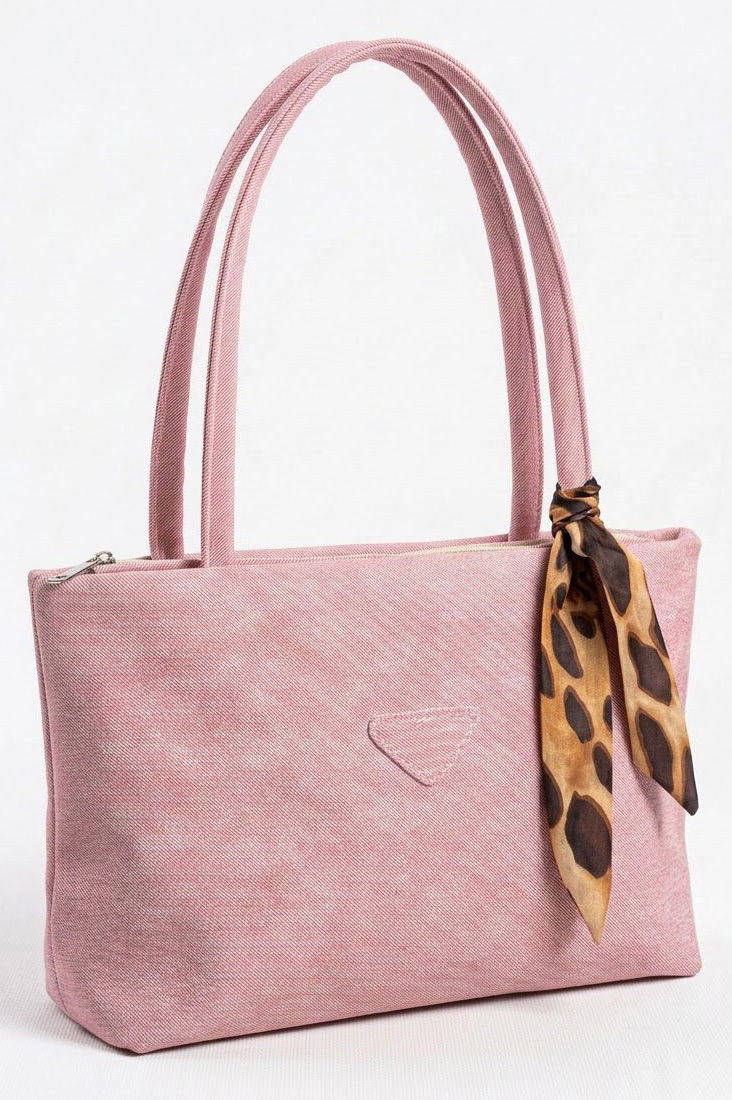 Kadın Pembe Flarlı Kol Çanta - 28319-PEMBE - 1