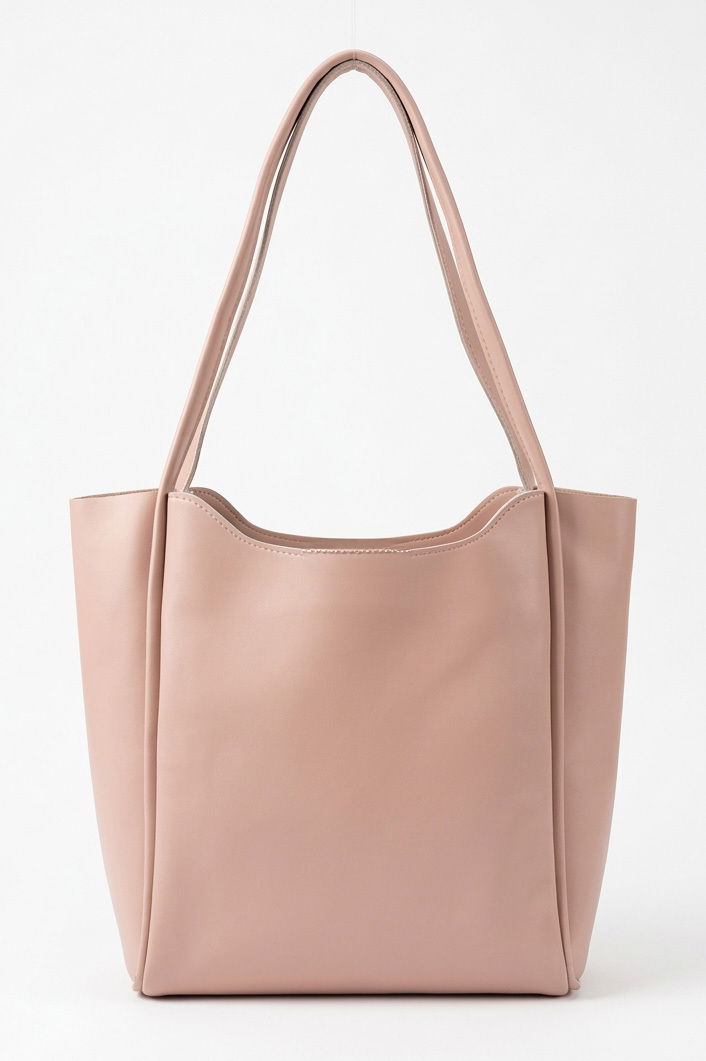 Kadın Pudra Suni Deri Omuz Çantası - 28259-PUDRA - 1