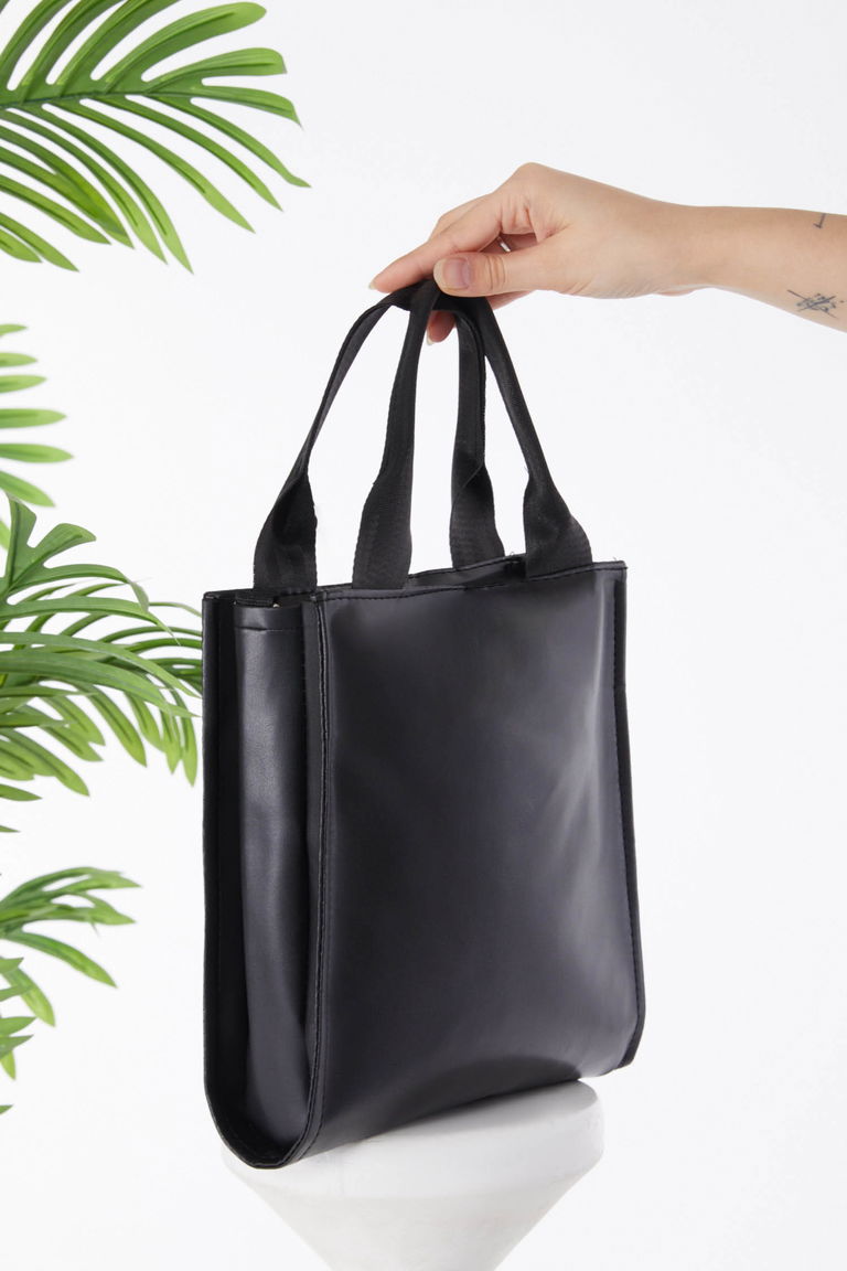 Kadın Siyah AMS Deri Kol Çanta - 25230 - TOFİSA