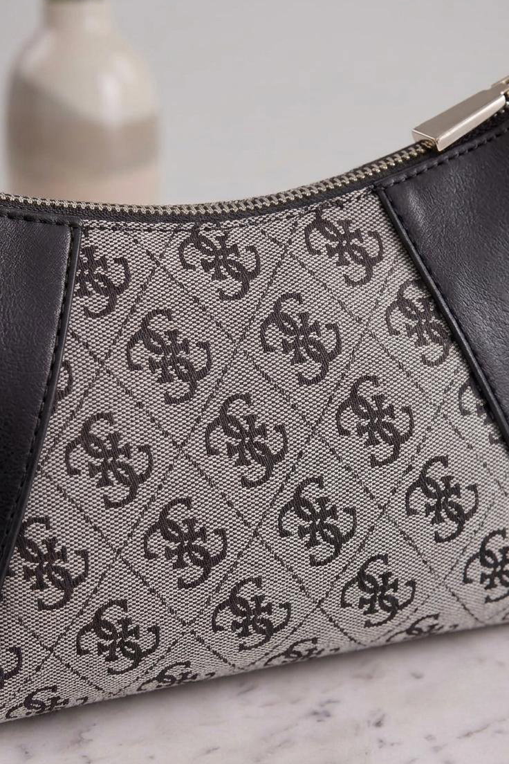 Kadın Siyah Bej Mini Omuz Çantası - 28740-SIYAH-BEJ - 2