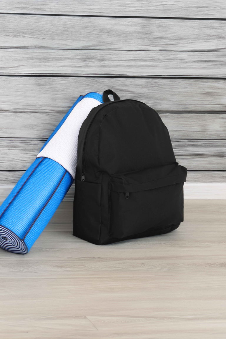 Kadın Siyah Cepli Sırt Çantası - 27488 - TOFİSA