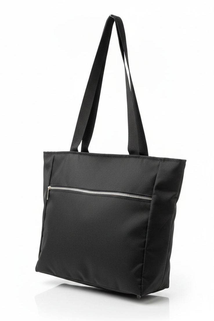 Kadın Siyah Fermuar Detaylı Kol Çantası - 28251-SIYAH - 2