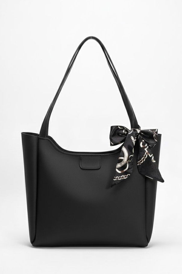 Kadın Siyah Flarlı Kol Çanta - 28134-SIYAH - 2