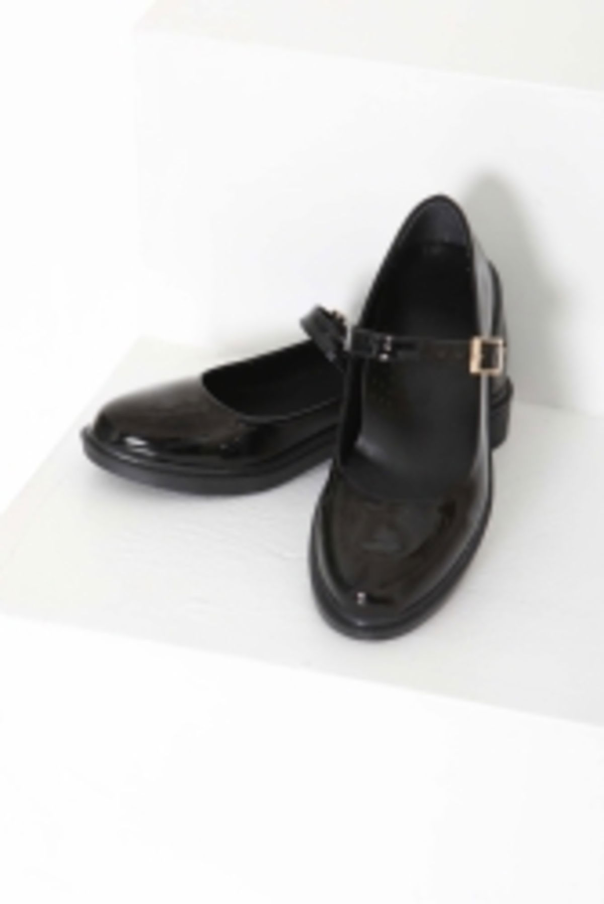 Kadın Siyah Jane Kemer Detaylı Loafer Ayakkabı - 27145 - 6