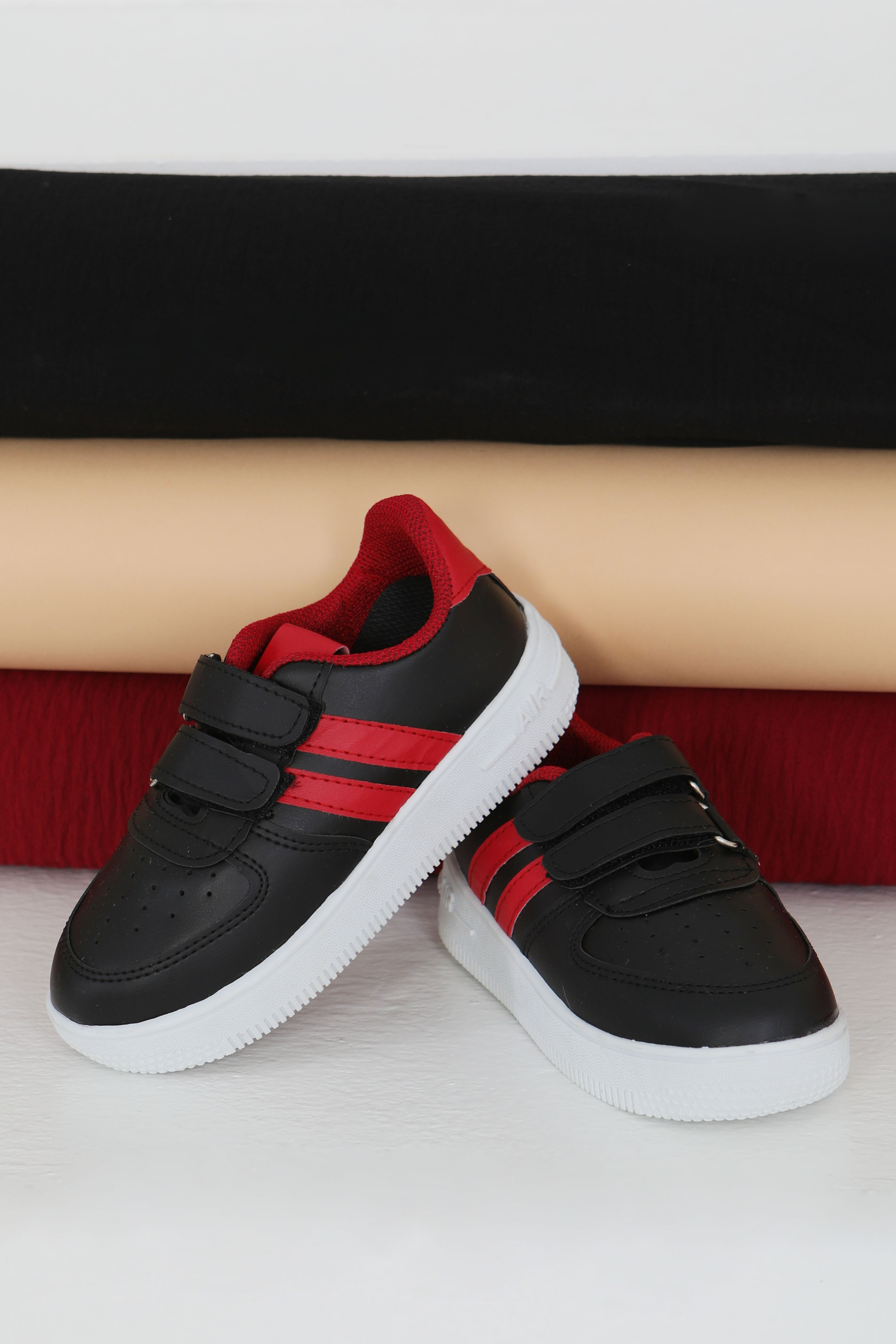 Çocuk Siyah Kirmizi AİR Çocuk Spor Ayakkabı - 27479 - 2