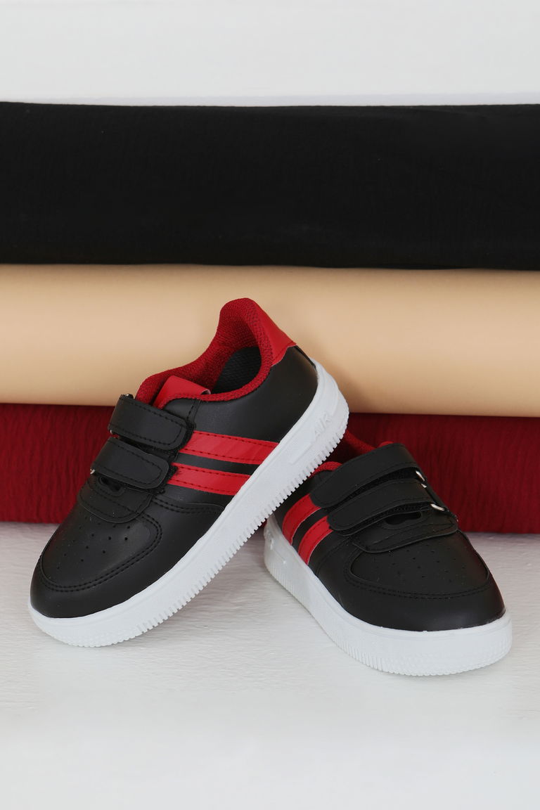 Çocuk Siyah Kirmizi AİR Çocuk Spor Ayakkabı - 27479 - TOFİSA