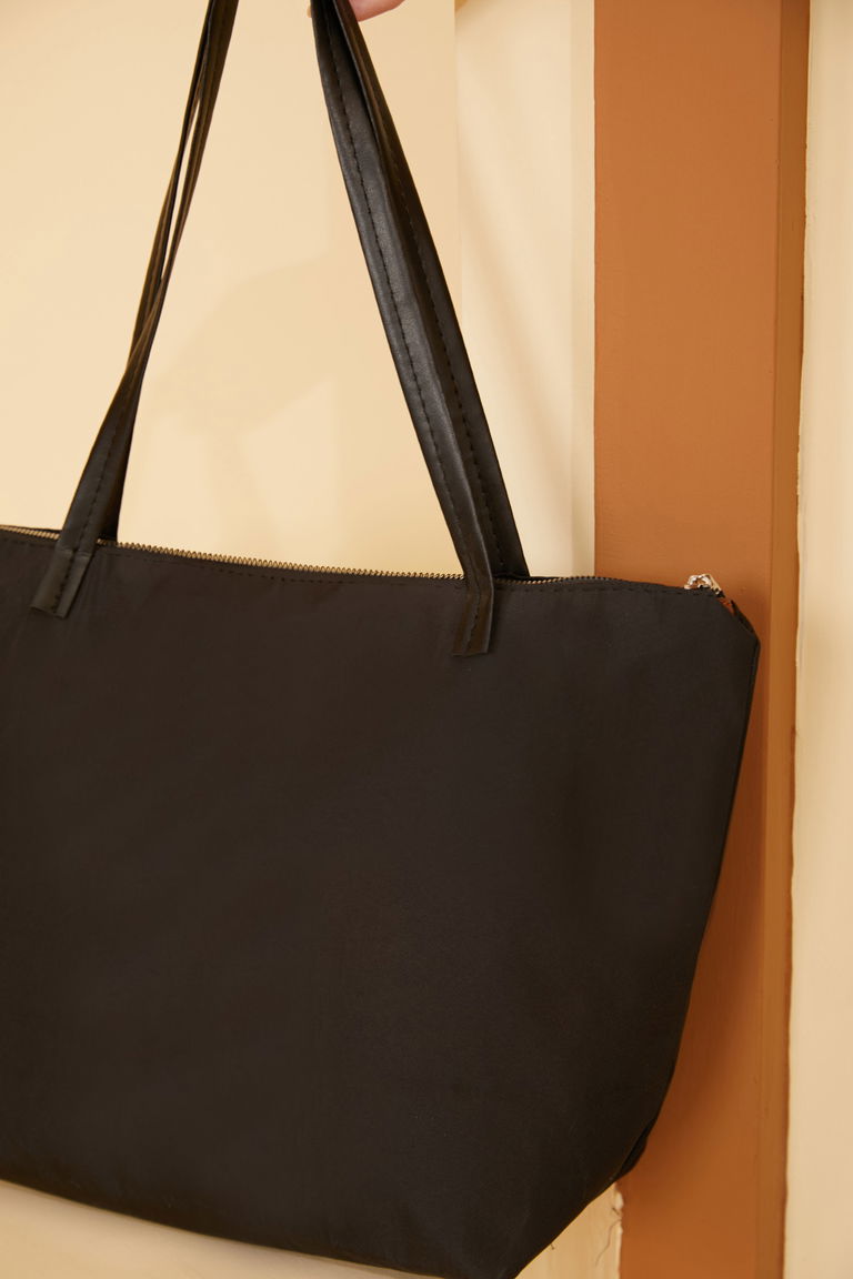 Kadın Siyah Lefties Kol Çantası - 26545 - TOFİSA