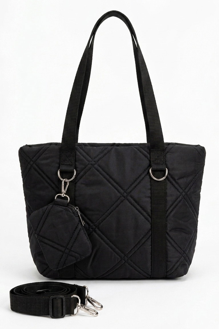 Kadın Siyah Mini Cüzdan Detaylı Kol Çanta - 28375-SIYAH - 1